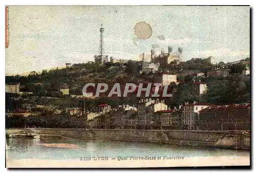 Ansichtskarte AK Lyon Quai Pierre et Fourviere