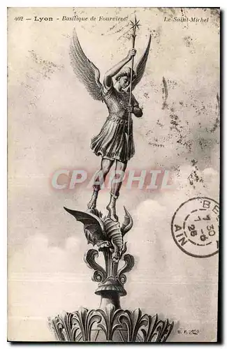 Cartes postales Lyon Basilique de Fourviere le Saint Michel