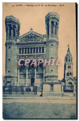 Cartes postales Lyon Basilique de N D de Fourviere