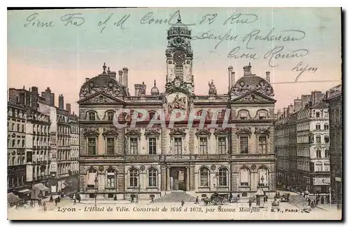 Cartes postales Lyon l'Hotel de Ville