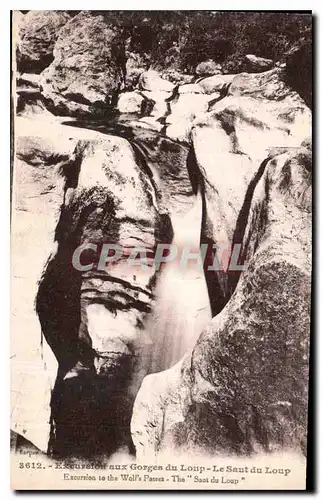 Cartes postales Excursion aux Gorges du Loup Le Saut du Loup