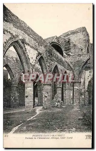 Ansichtskarte AK Pointe Saint Mathieu Ruines de l'Ancienne Abbaye Cote Nord