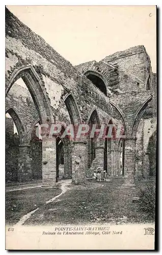 Cartes postales Pointe Saint Mathieu Ruines de l'Ancienne Abbaye Cote Nord