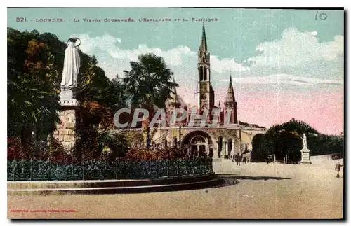 Cartes postales Lourdes La Vierge Courinnee Basilique