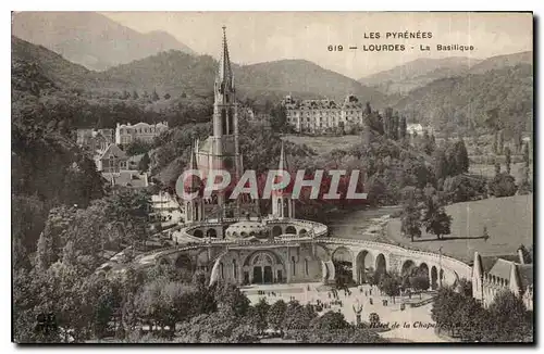 Cartes postales Les Pyrenees Lourdes La Basilique