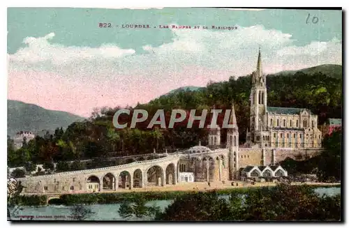 Cartes postales Lourdes Basilique