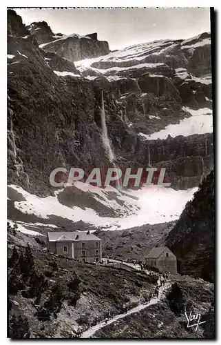 Cartes postales Gavarnie l'Hotel du Cirque et la Grande Cascade