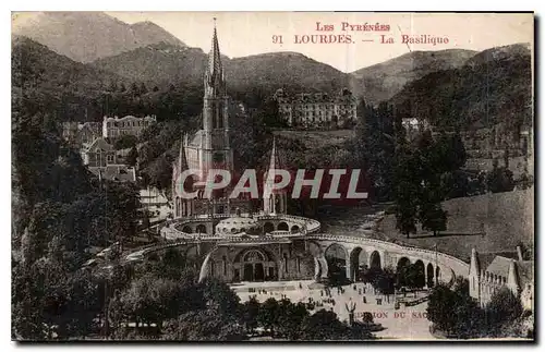 Cartes postales Les Pyrenees Lourdes La Basilique