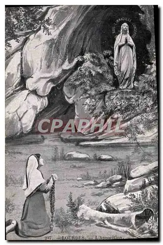 Cartes postales Lourdes l'Apparition