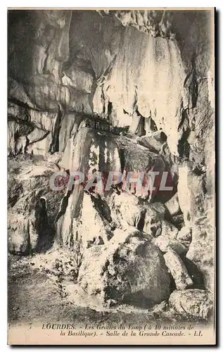 Cartes postales Lourdes Les Grotes du Loup Salle de la Grande Cascade