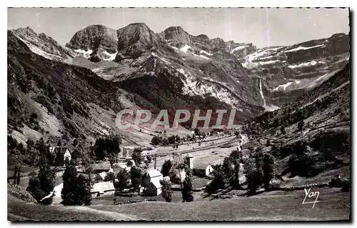 Ansichtskarte AK Gavarnie Le Cirque vu du Village