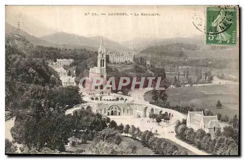 Cartes postales Lourdes la basilique