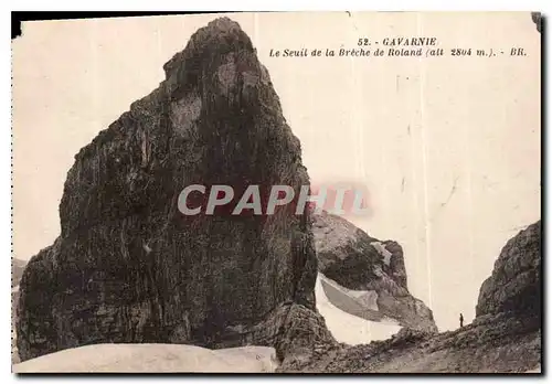 Cartes postales Gavarnie le Seuil de la Breche de Roland