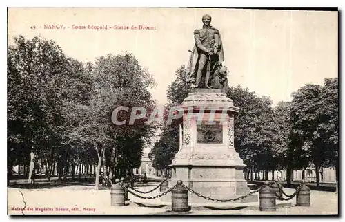 Cartes postales Nancy Cours Leopold Statue de Drouot