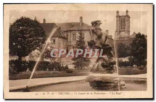 Cartes postales Troyes le Square de la Prefecture le Rapt