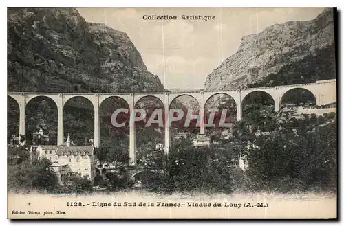 Ansichtskarte AK Collection Artistique Ligne du Sud de la France Viaduc du Loup A M