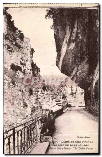 Ansichtskarte AK Ligne du Sud France Gorges du Loup A M