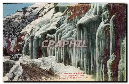 Ansichtskarte AK Environs de Beuil A M les Gorges du Cians Curieux effets de Glaces