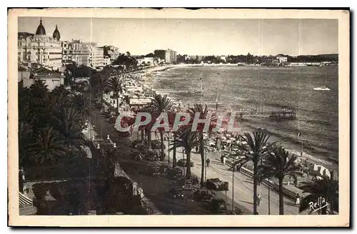 Cartes postales Cannes la Promenade de la Croisette et les Grands Hotels