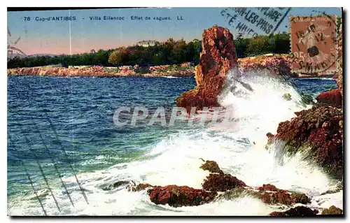 Cartes postales Cap d'Antibes Villa Eilenroc Effet de Vagues