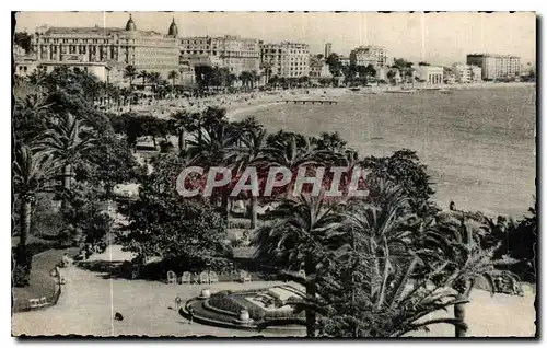 Cartes postales Cannes les Jardins sur la Croisette