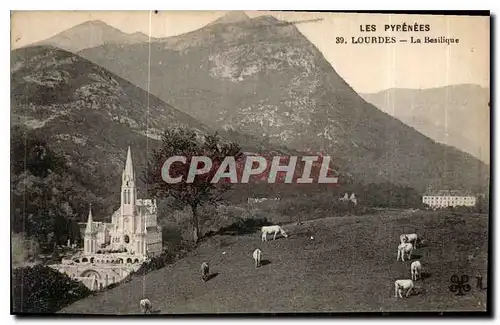 Cartes postales Les Pyrenees Lourdes la Basilique