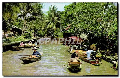 Ansichtskarte AK Thai Baat Vendors in Cancls Khulong in Thailand