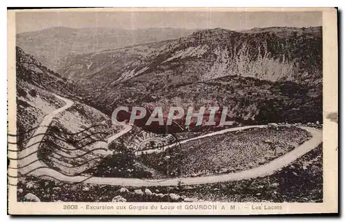 Cartes postales Excursion aux Gorges du Loup et Gourdon A M les Lacets