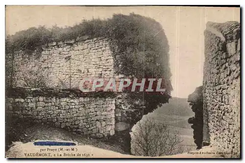 Cartes postales Pelerinage de N D de Sion par Praye M et M Vaudemont la Breche de 1636