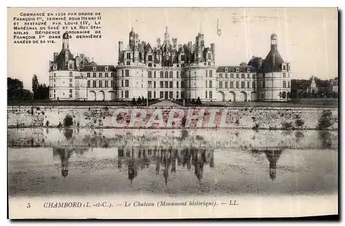 Ansichtskarte AK Chambord L et C le Chateau Monument historique