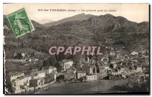 Cartes postales Ax les Thermes Ariege vue genera