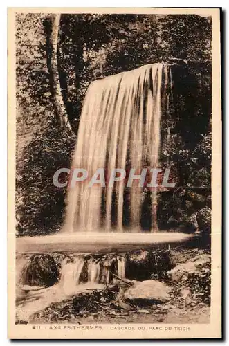 Ansichtskarte AK Ax les Thermes Cascade du Parc du Teich