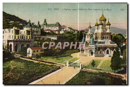 Ansichtskarte AK Nice l'eglise russe Hotel du Parc imperial et le Righi Russie Russia