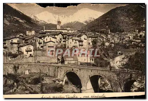 Cartes postales Saint Martin Vesubie vue generale