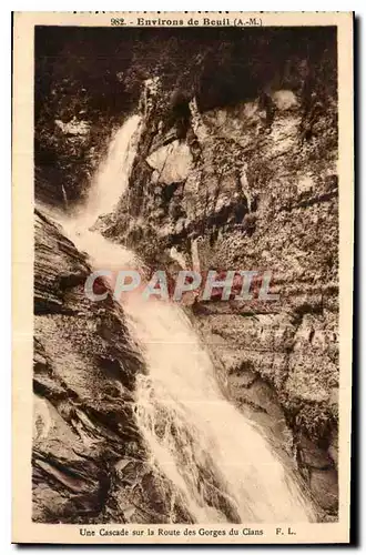 Ansichtskarte AK Environs de Beuil A M une Cascade sur la Route des Gorges du Cians