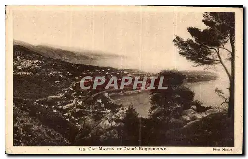 Cartes postales Cap Martin et Cabbe Roquebrune