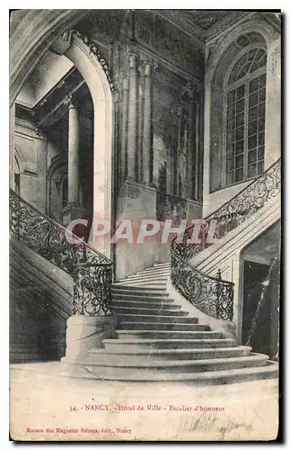 Cartes postales Nancy Hotel de ville Escalier d'honneur