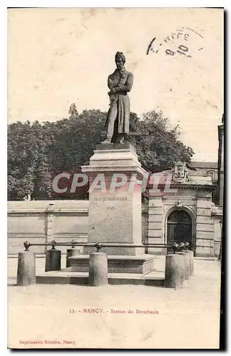 Cartes postales Nancy Statue de Dombasle