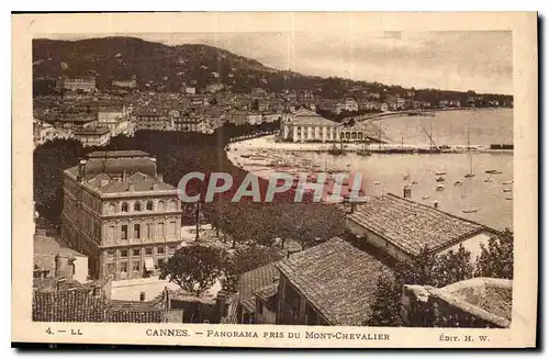 Ansichtskarte AK Cannes Panorama pris du Mont Chevalier