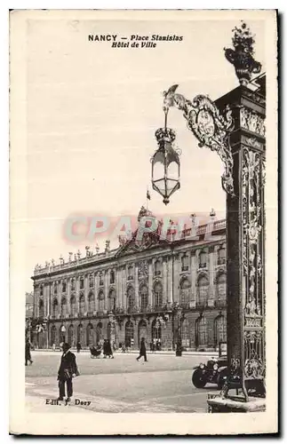 Cartes postales Nancy Place Stanislas Hotel de Ville