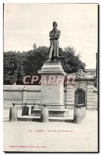 Cartes postales Nancy Statue de Dombasle