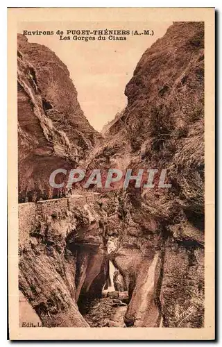 Cartes postales Environs de Puget Theniers A M les Gorges du Cians