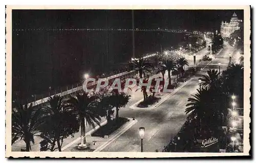 Cartes postales Cote d'Azur Artistique Nice Feerie Nocturne