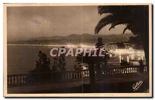 Cartes postales Cote d'Azur Artistique Nice Feerie Nocturne