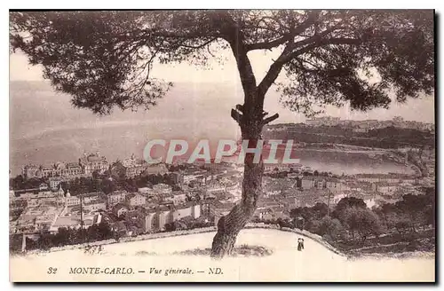 Cartes postales Monte Carlo vue generale