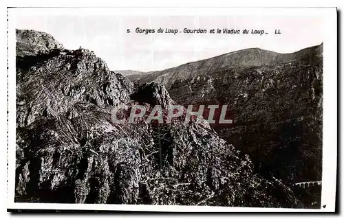 Cartes postales Gorges du loup Gourdon et le Viaduc du Loup