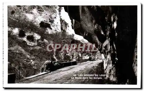 Ansichtskarte AK Les Gorges du loup la Route dans le Gorges