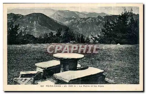 Cartes postales Peira Cava la Mairis et les Alpes