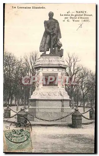 Cartes postales La Lorraine illustree Nancy la statue du general Drouot