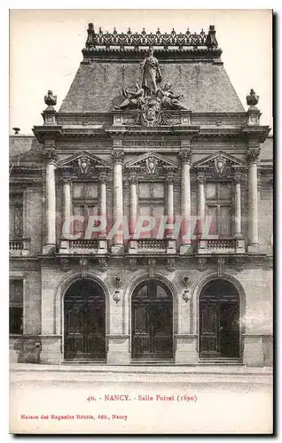 Cartes postales Nancy Salle Poirel 1890